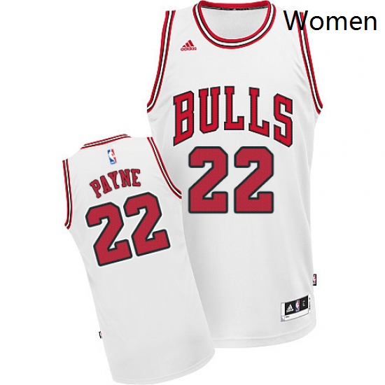 Womens Adidas Chicago Bulls 22 Cameron Payne Swingman White Home