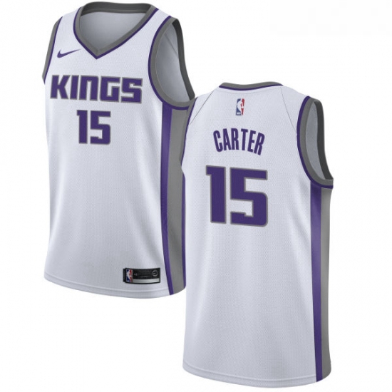 Womens Nike Sacramento Kings 15 Vince Carter Swingman White NBA 