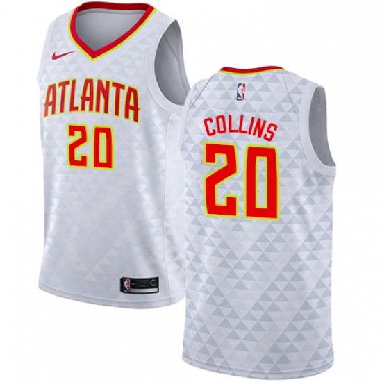 Womens Nike Atlanta Hawks 20 John Collins Swingman White NBA Jersey Association Edition