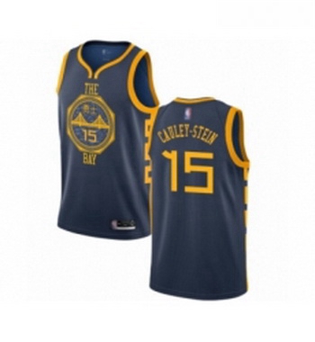 Womens Golden State Warriors 15 Willie Cauley Stein Swingman Navy Blue Basketball Jersey City Editio