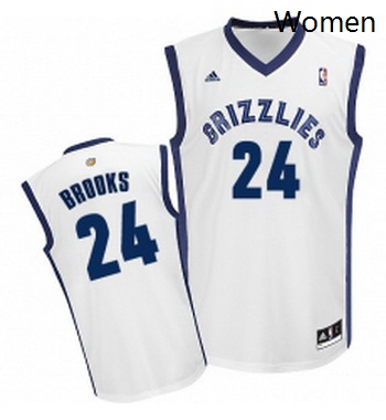 Womens Adidas Memphis Grizzlies 24 Dillon Brooks Swingman White Home NBA Jersey