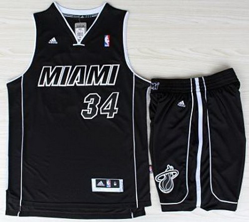 Miami Heat 34 Ray Allen Black With White Shadow Revolution 30 Je