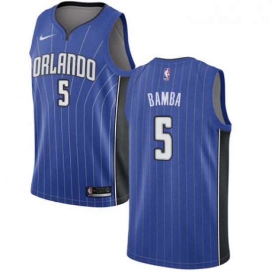 Womens Nike Orlando Magic 5 Mohamed Bamba Swingman Royal Blue NBA Jersey Icon Edition