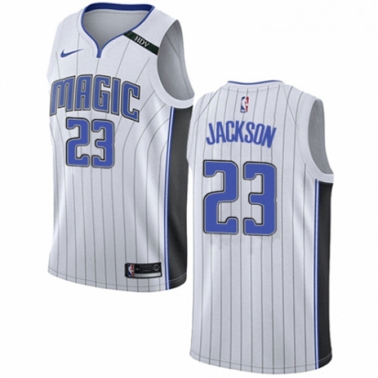 Womens Nike Orlando Magic 23 Justin Jackson Swingman White NBA Jersey Association Edition