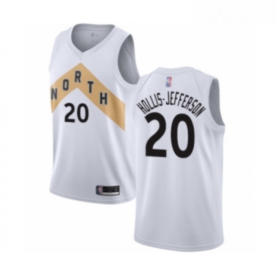 Womens Toronto Raptors 20 Rondae Hollis Jefferson Swingman White Basketball Jersey City Edition