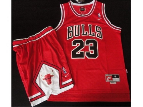 nike nba chicago bulls #23 jordan red[Suits]