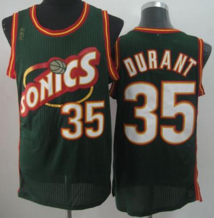 Seattle Supersonic 35 Kevin Durant Green Revolution 30 NBA Basketball Jerseys-2