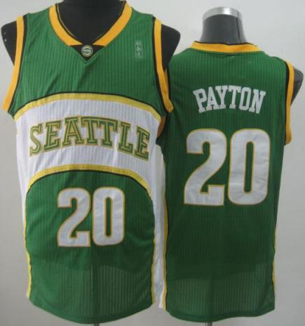 Seattle SuperSonics 20 Gary Payton Green Throwback Revolution 30