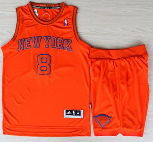 New York Knicks 8 JR Smith Orange Revolution 30 Swingman NBA Jerseys Shorts Suits Christmas Style