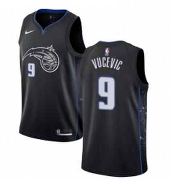 Womens Nike Orlando Magic 9 Nikola Vucevic Swingman Black NBA Jersey City Edition