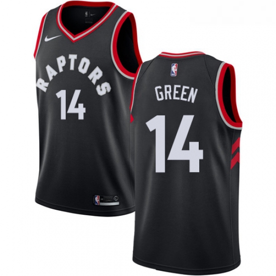 Womens Nike Toronto Raptors 14 Danny Green Swingman Black NBA Jersey Statement Edition