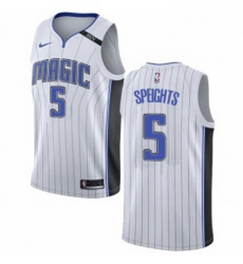 Womens Nike Orlando Magic 5 Marreese Speights Swingman NBA Jersey Association Edition