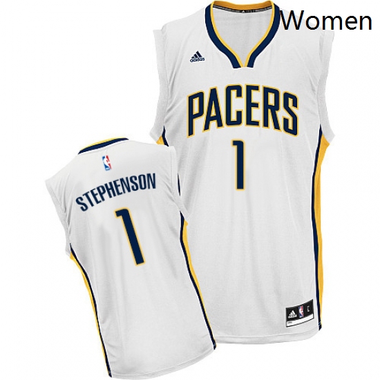 Womens Adidas Indiana Pacers 1 Lance Stephenson Swingman White Home NBA Jersey