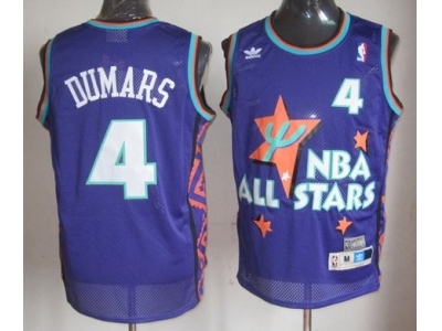 NBA 95 All Star #4 Dumars Purple Jerseys