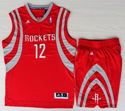 Houston Rockets 12 Dwight Howard Red Revolution 30 Swingman NBA Jerseys Shorts Suits