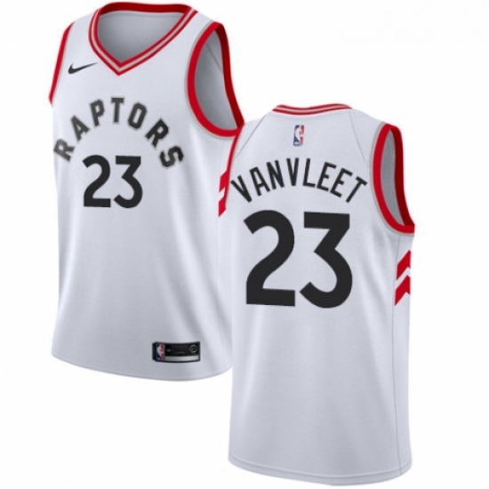 Womens Nike Toronto Raptors 23 Fred VanVleet Authentic White NBA Jersey Association Edition