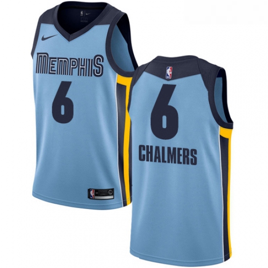 Womens Nike Memphis Grizzlies 6 Mario Chalmers Authentic Light Blue NBA Jersey Statement Edition