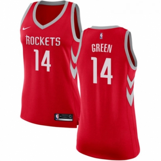 Womens Nike Houston Rockets 14 Gerald Green Swingman Red NBA Jersey Icon Edition