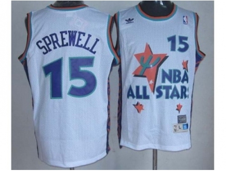 NBA 95 All Star #15 Sprewell white