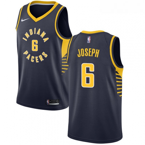 Womens Nike Indiana Pacers 6 Cory Joseph Swingman Navy Blue Road NBA Jersey Icon Edition