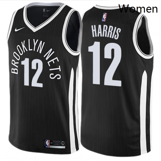 Womens Nike Brooklyn Nets 12 Joe Harris Swingman Black NBA Jersey City Edition