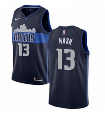 Womens Nike Dallas Mavericks 13 Steve Nash Swingman Navy Blue NBA Jersey Statement Edition