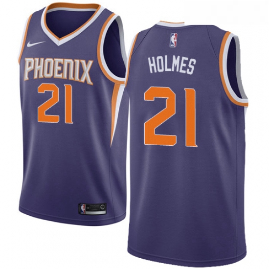 Womens Nike Phoenix Suns 21 Richaun Holmes Swingman Purple NBA Jersey Icon Edition