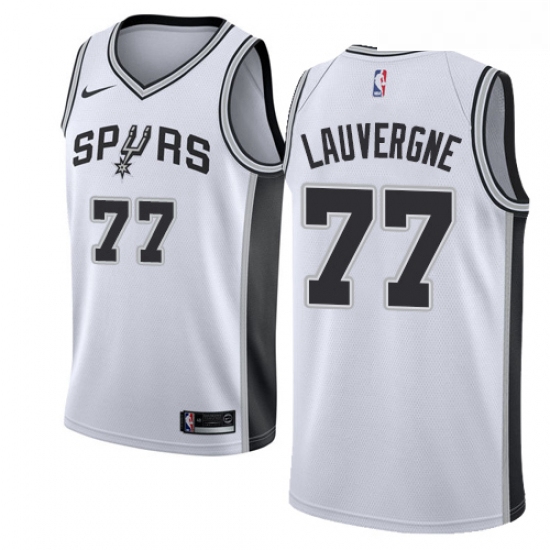 Womens Nike San Antonio Spurs 77 Joffrey Lauvergne Authentic White Home NBA Jersey Association Editi