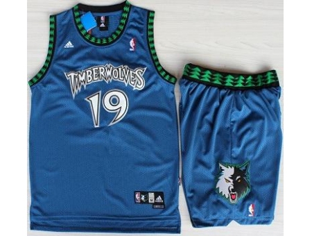 Minnesota Timberwolves 19 Sam Cassell Blue Swingman NBA Jerseys Short Suits