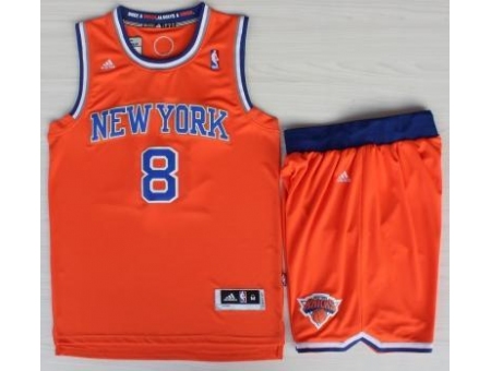 New York Knicks 8 JR Smith Orange Revolution 30 Swingman NBA Jerseys Shorts Suits