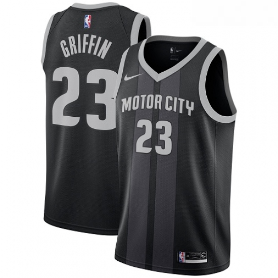 Womens Nike Detroit Pistons 23 Blake Griffin Swingman Black NBA Jersey City Edition