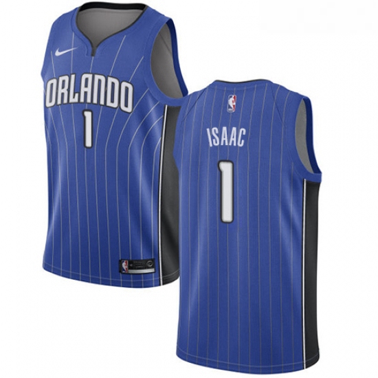 Womens Nike Orlando Magic 1 Jonathan Isaac Swingman Royal Blue Road NBA Jersey Icon Edition