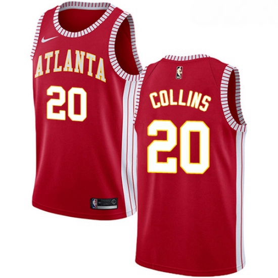 Womens Nike Atlanta Hawks 20 John Collins Swingman Red NBA Jersey Statement Edition