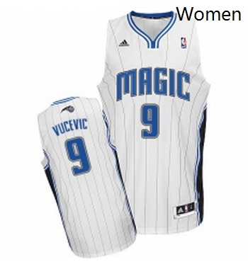 Womens Adidas Orlando Magic 9 Nikola Vucevic Swingman White Home NBA Jersey