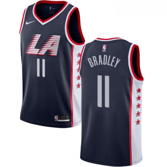 Womens Nike Los Angeles Clippers 11 Avery Bradley Swingman Navy Blue NBA Jersey City Edition