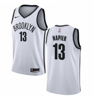 Womens Nike Brooklyn Nets 13 Shabazz Napier Swingman White NBA Jersey Association Edition