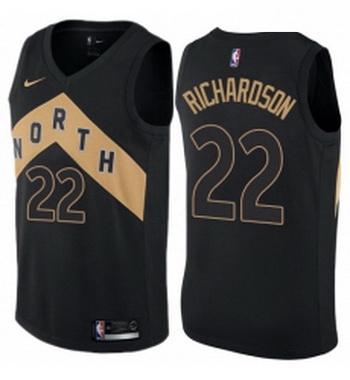 Womens Nike Toronto Raptors 22 Malachi Richardson Swingman Black NBA Jersey City Edition