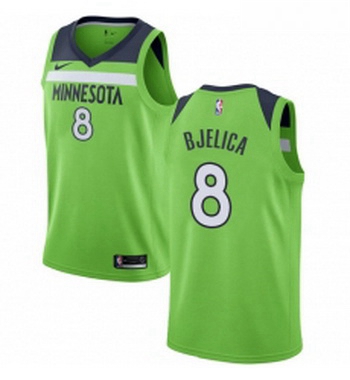 Womens Nike Minnesota Timberwolves 8 Nemanja Bjelica Authentic Green NBA Jersey Statement Edition