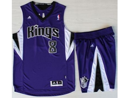 Sacramento Kings 8 Rudy Gay Purple Revolution 30 Swingman Suits