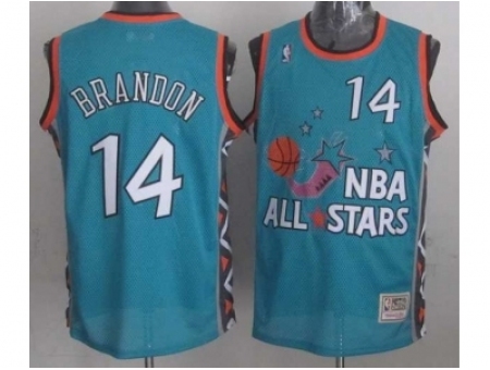 NBA 96 All Star #14 Brandon Blue Jerseys