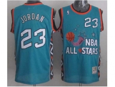 NBA 96 All Star #23 Jordan Blue Jerseys