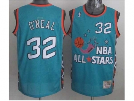 NBA 96 All Star #32 Oneal Blue Jerseys