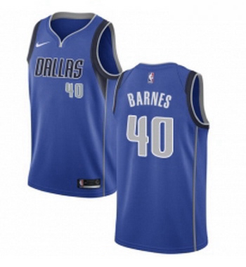 Womens Nike Dallas Mavericks 40 Harrison Barnes Swingman Royal Blue Road NBA Jersey Icon Edition