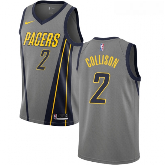 Womens Nike Indiana Pacers 2 Darren Collison Swingman Gray NBA Jersey City Edition