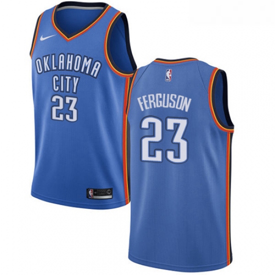 Womens Nike Oklahoma City Thunder 23 Terrance Ferguson Swingman Royal Blue Road NBA Jersey Icon Edit