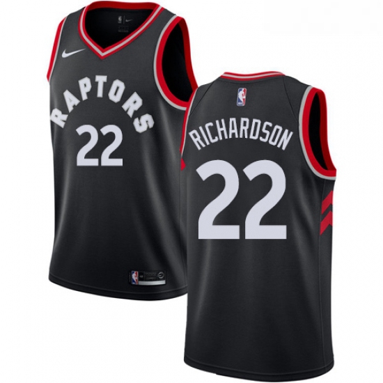 Womens Nike Toronto Raptors 22 Malachi Richardson Authentic Black NBA Jersey Statement Edition