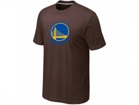 NBA Golden State Warriors Big & Tall Primary Logo Brown T-Shirt