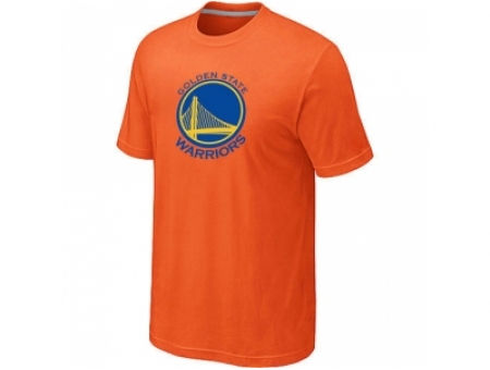 NBA Golden State Warriors Big & Tall Primary Logo Orange T-Shirt