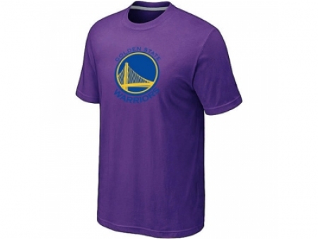 NBA Golden State Warriors Big & Tall Primary Logo Purple T-Shirt