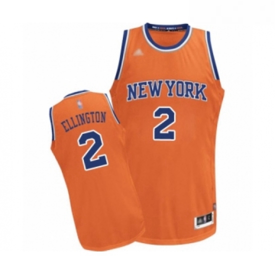 Womens New York Knicks 2 Wayne Ellington Authentic Orange Altern